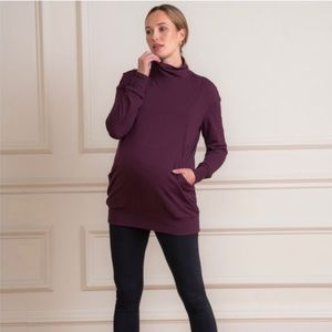 Seraphine Purple Maternity Top
